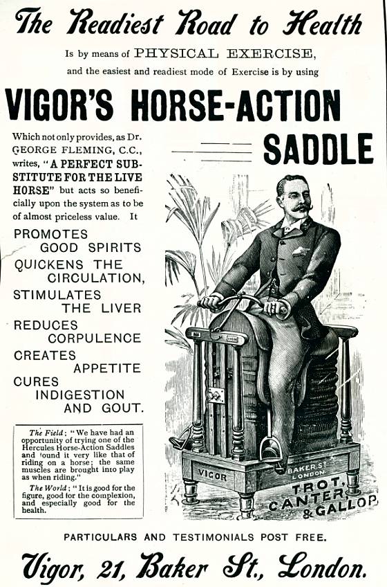 Vigor's Horse-Action Saddle was similar to modern day Sybians